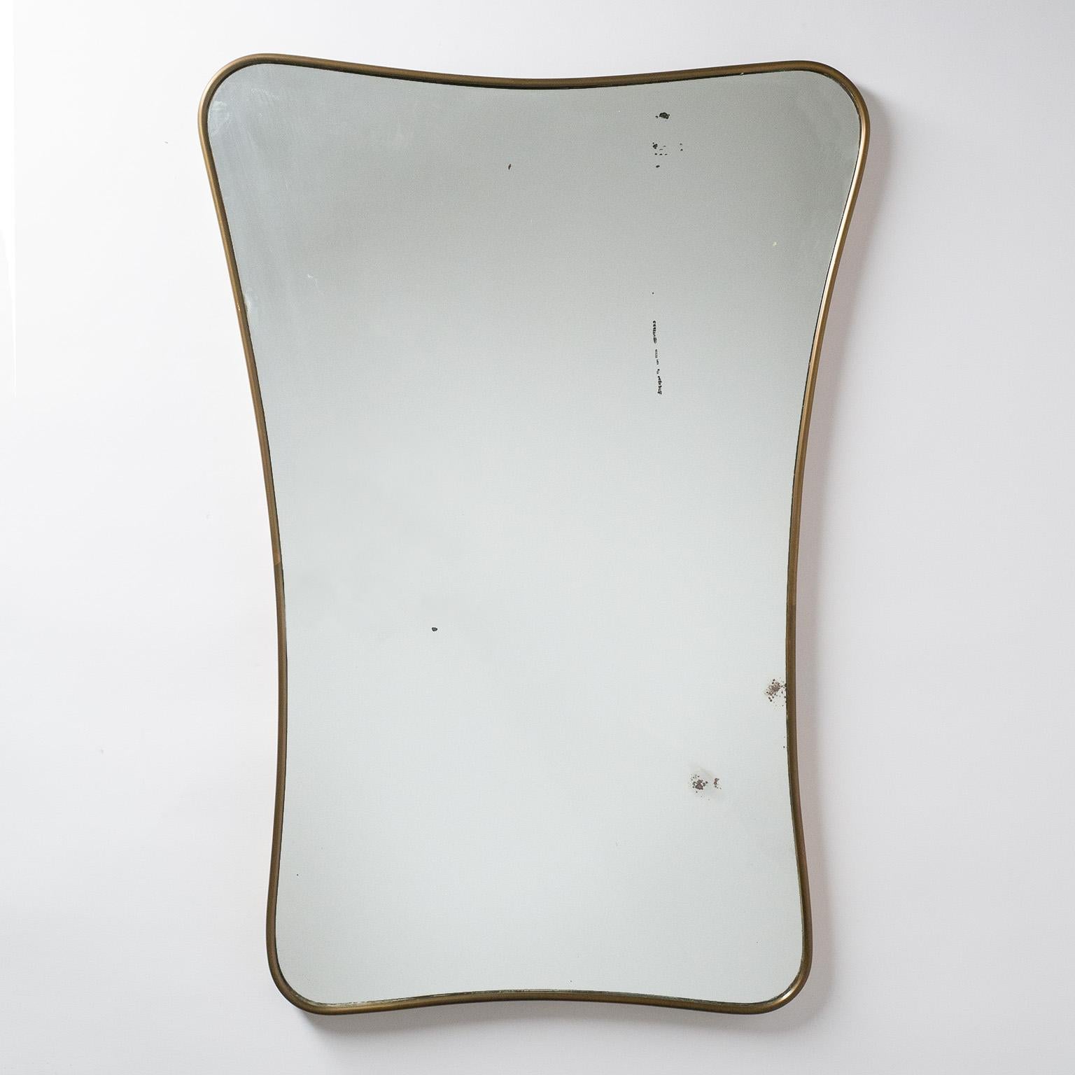 Italian Brass Mirror, circa 1950 4