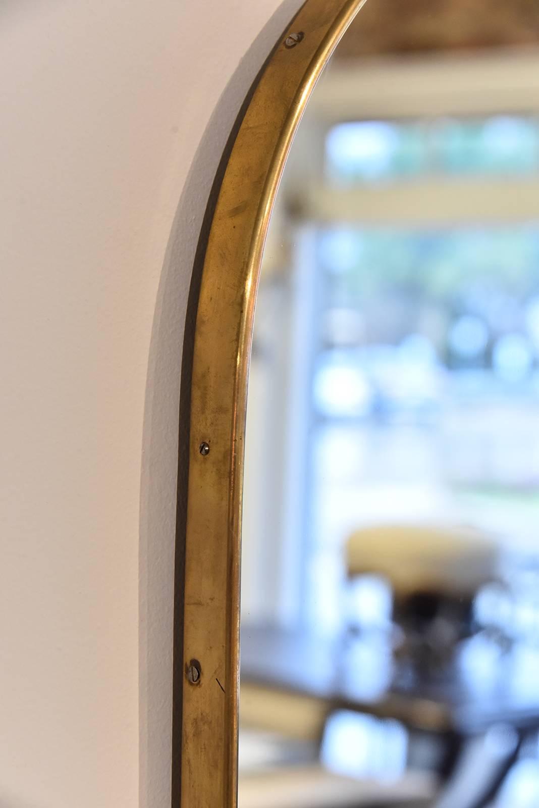 Italian Brass Mirror 1
