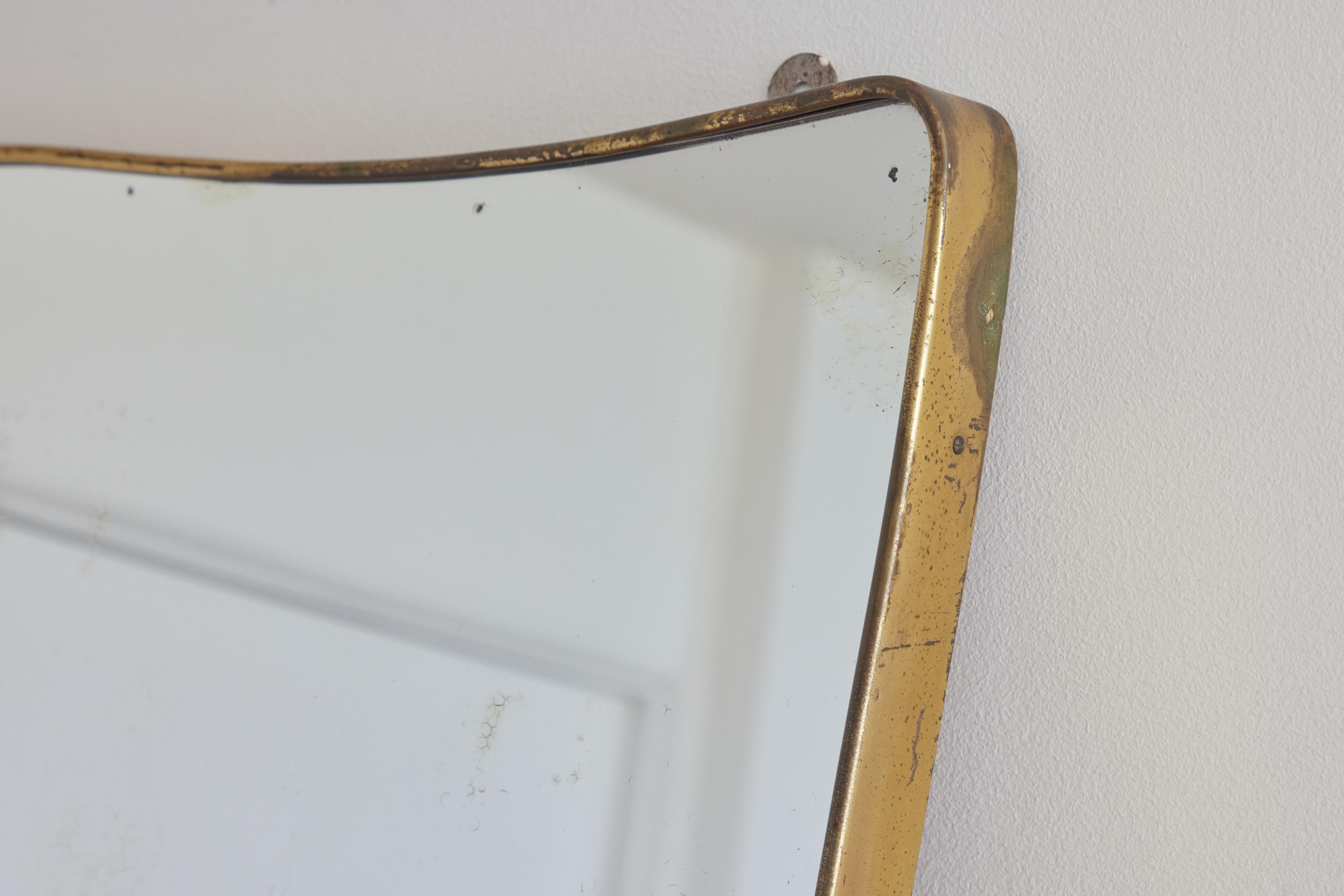 Italian Brass Mirror For Sale 2