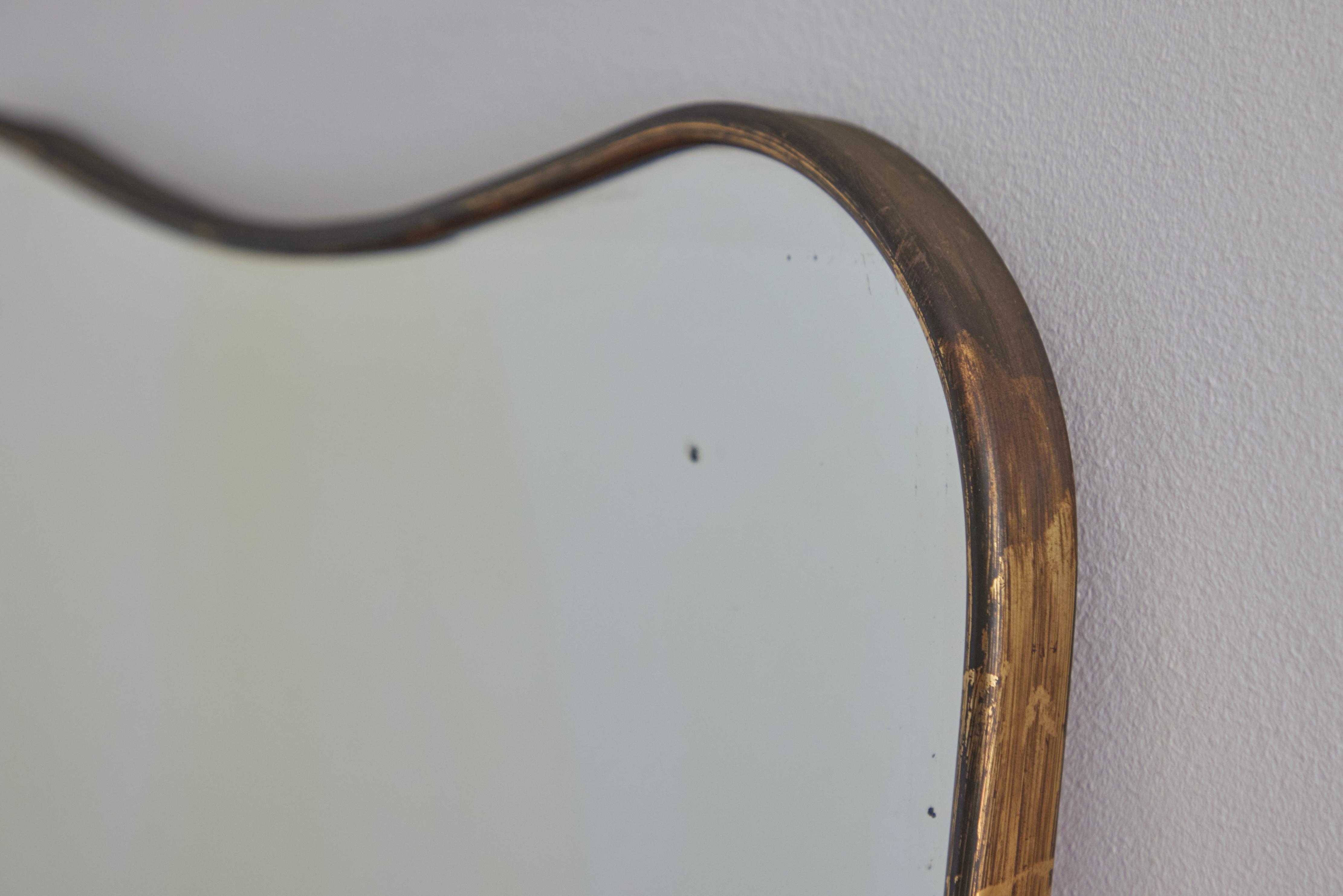 Italian Brass Mirror For Sale 2