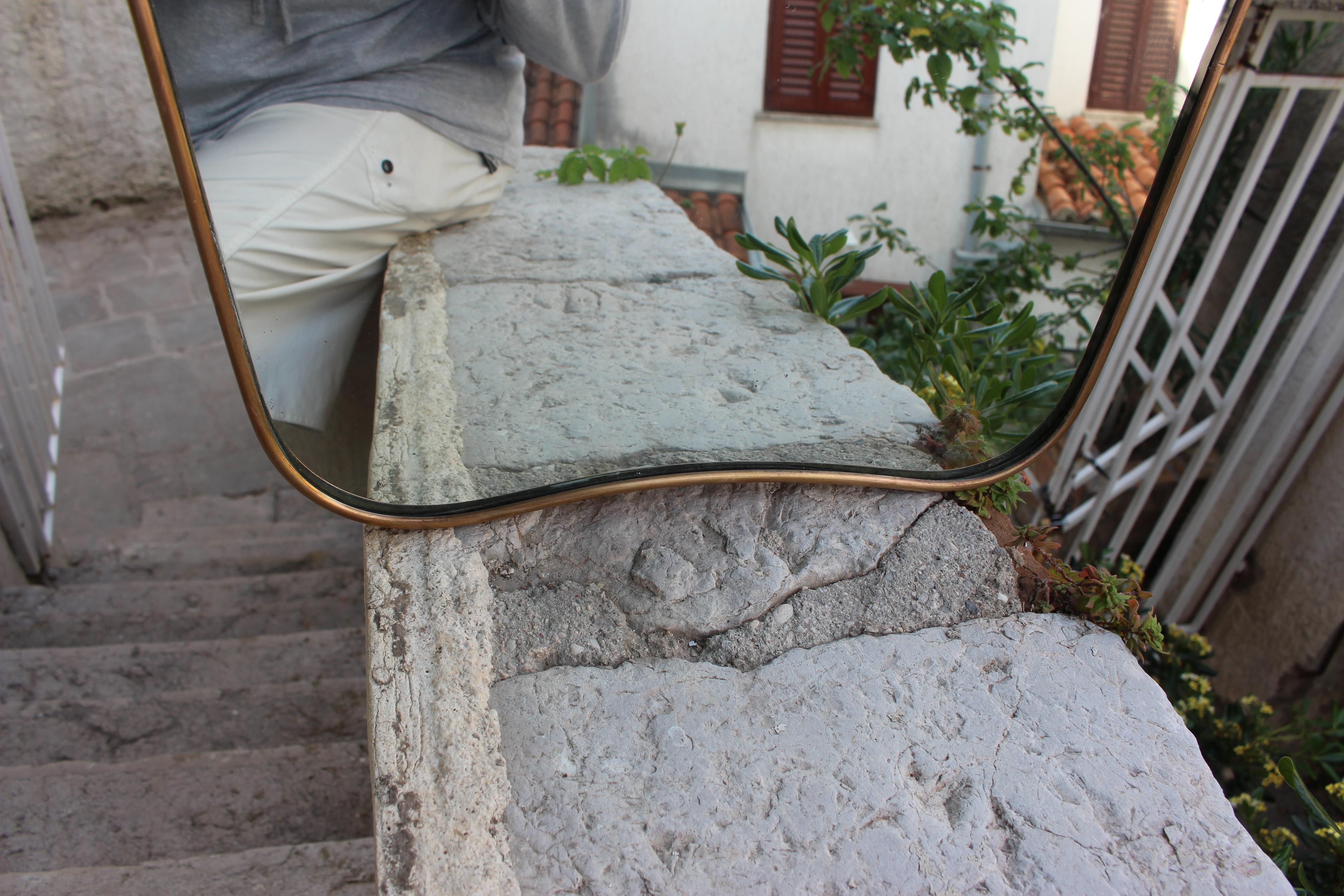 Italian Brass Mirror 1