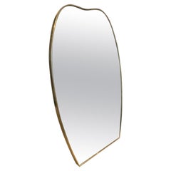 Italian Brass Mirror-Midcentury-Super Curved Shape