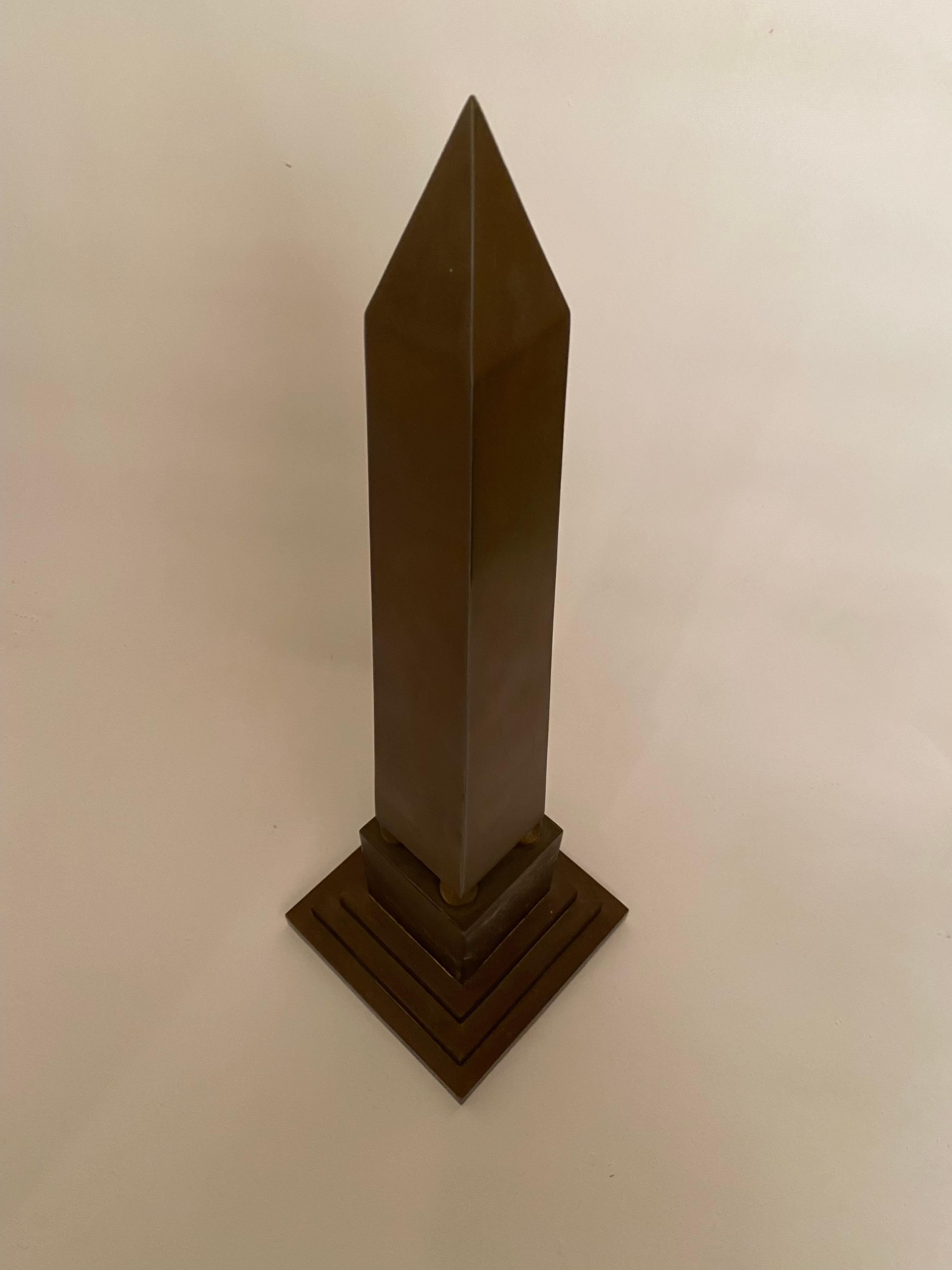 Italian Brass Obelisk 1
