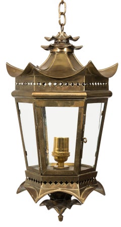 Italian Brass Pagoda Lantern