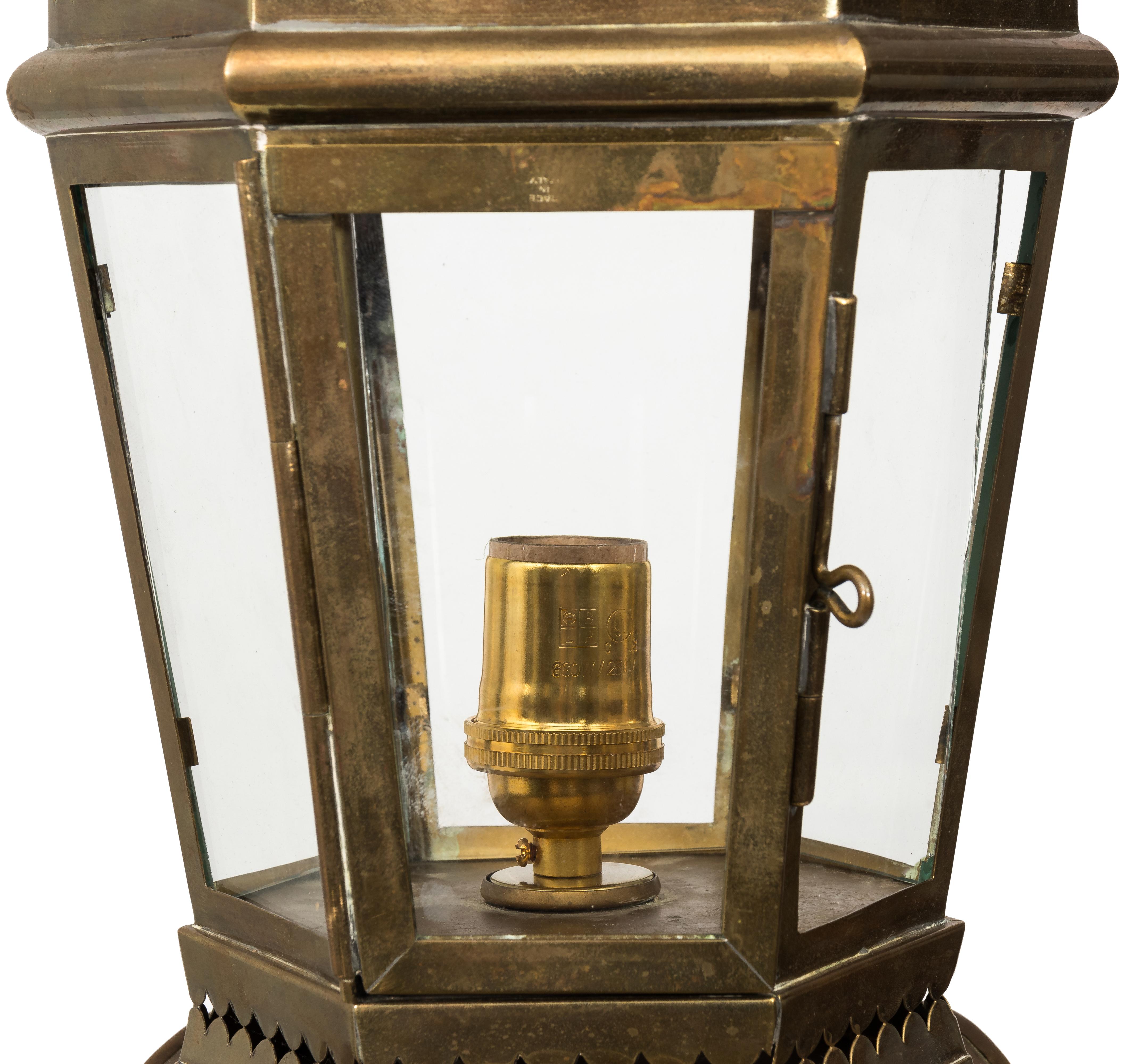 Italian Brass Pagoda Lantern 1