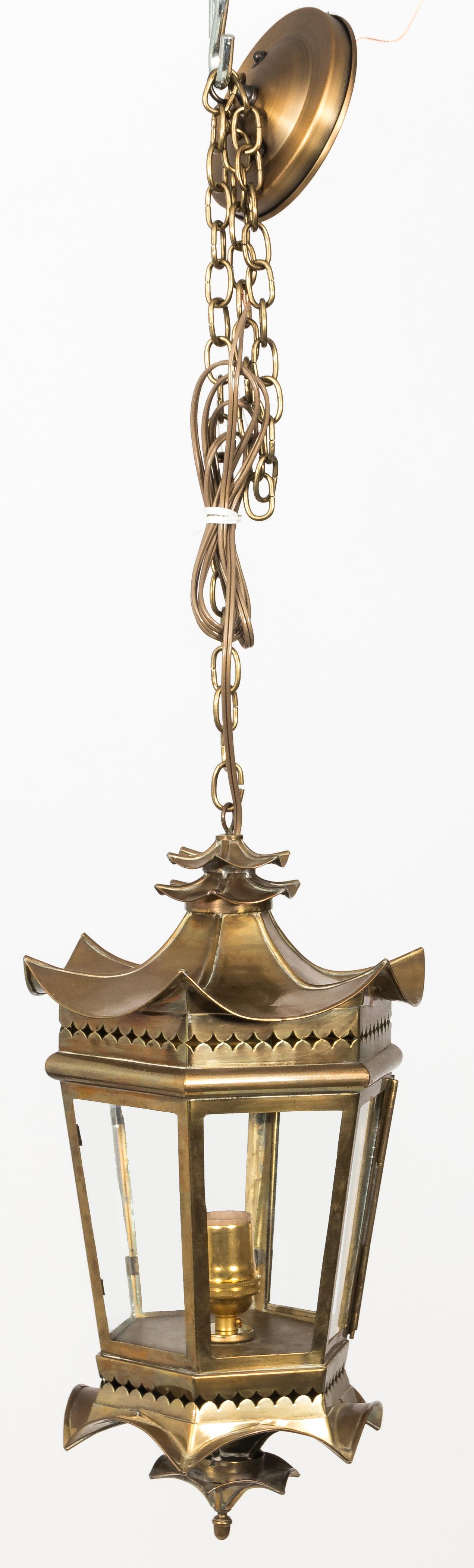 Italian Brass Pagoda Lantern 2
