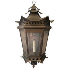 Italian Brass Pagoda Large Sconce