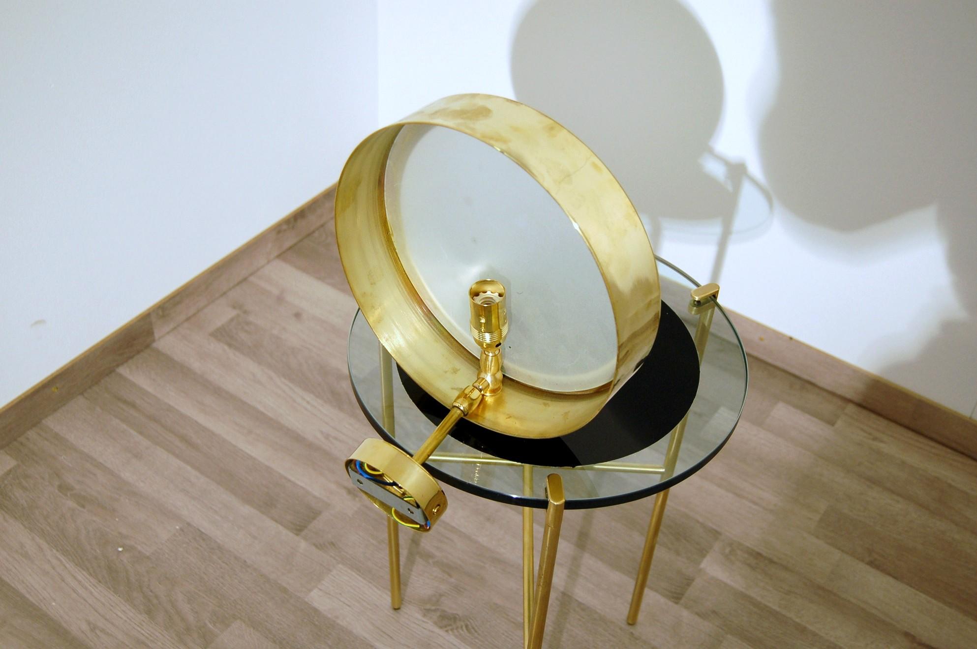 Ottone Coppia di applique in ottone nello stile di Bruno Gatta, realizzate su ordinazione in vendita