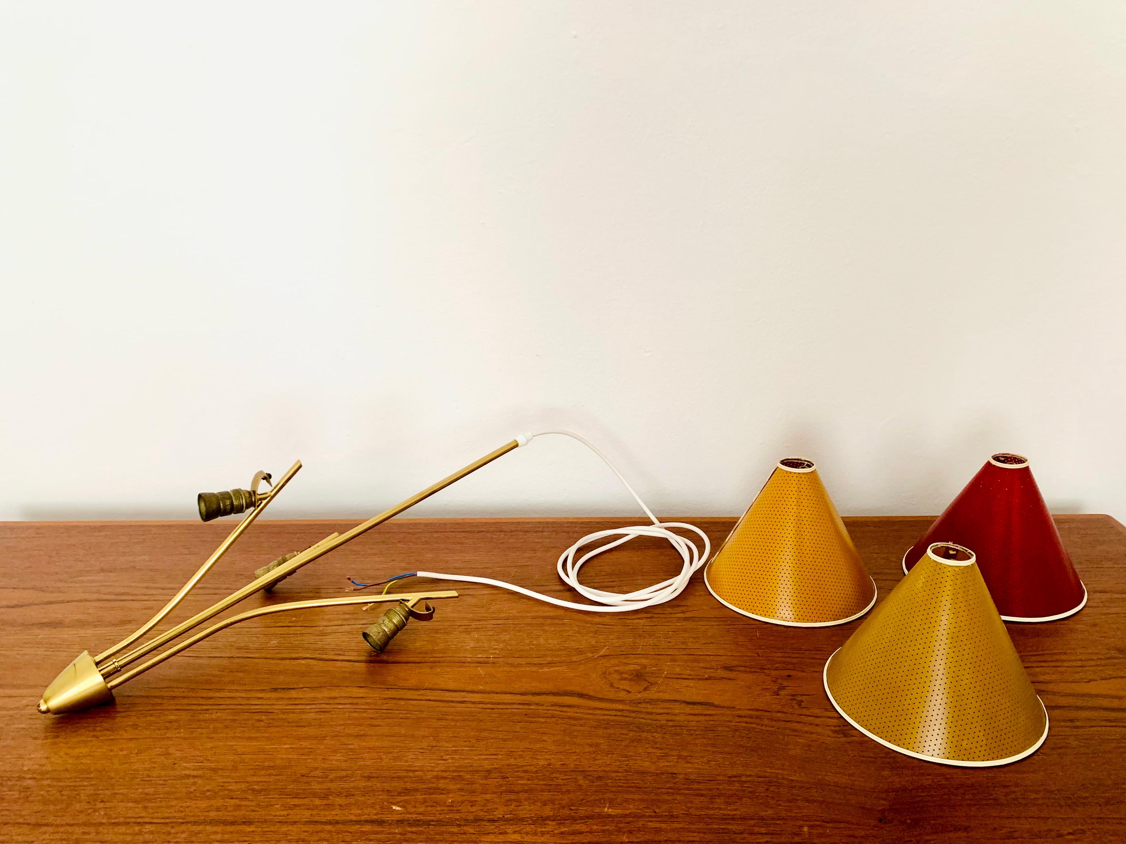 Italian Brass Pendant Lamp For Sale 8