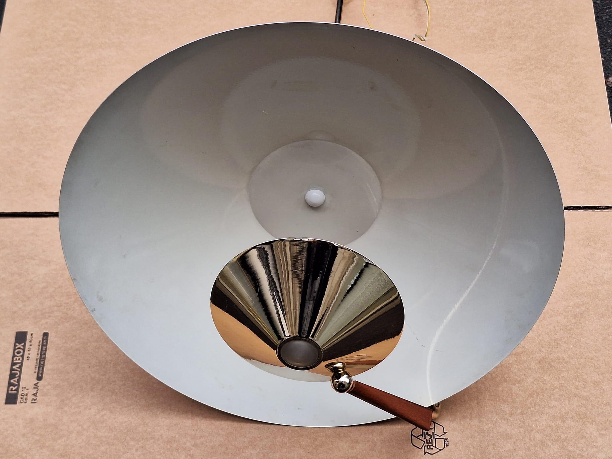 Italian Brass Pendant Lamp For Sale 6