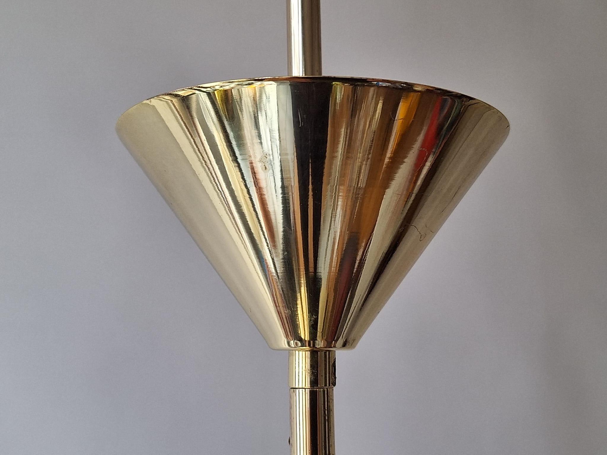 Italian Brass Pendant Lamp For Sale 13