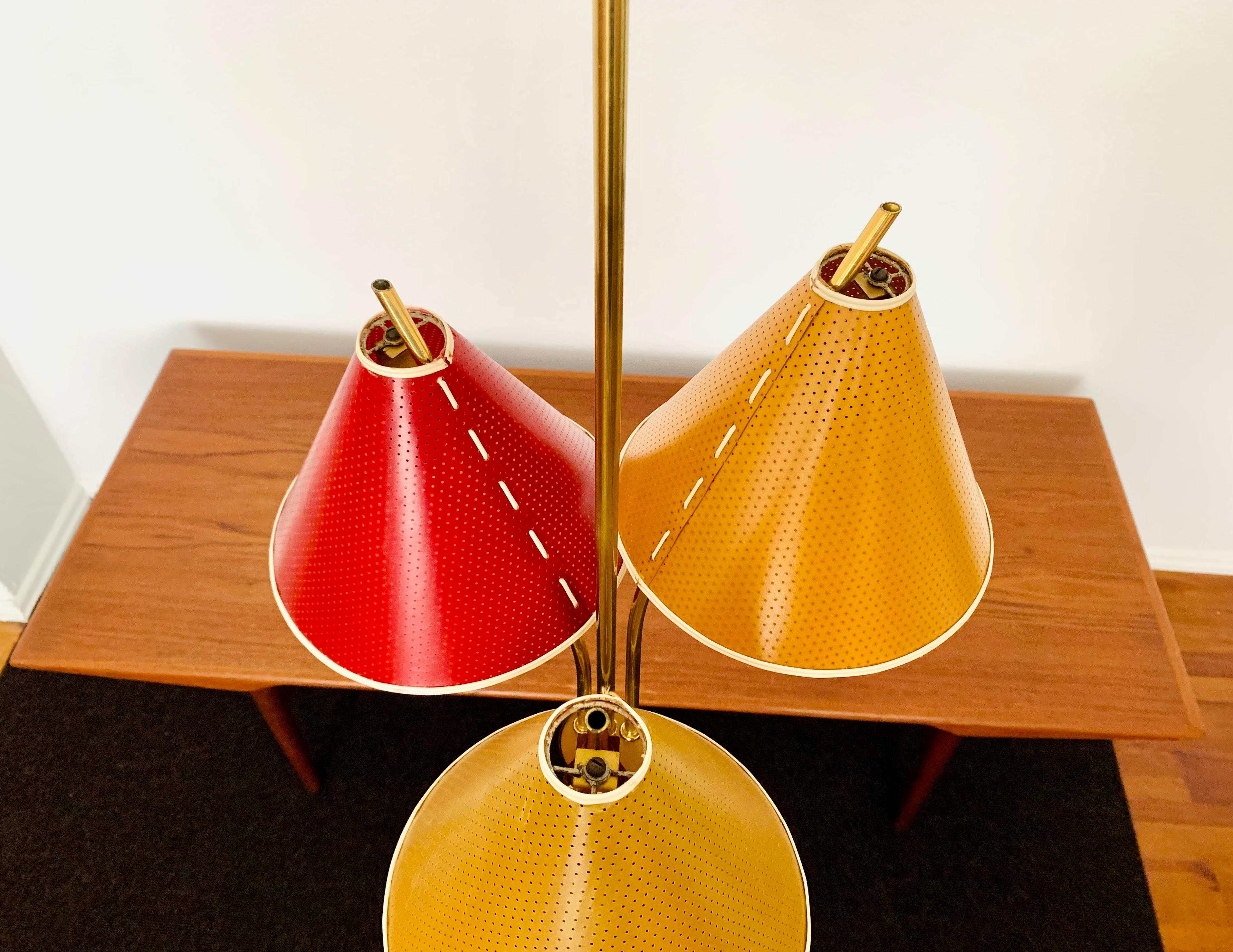 Mid-20th Century Italian Brass Pendant Lamp For Sale