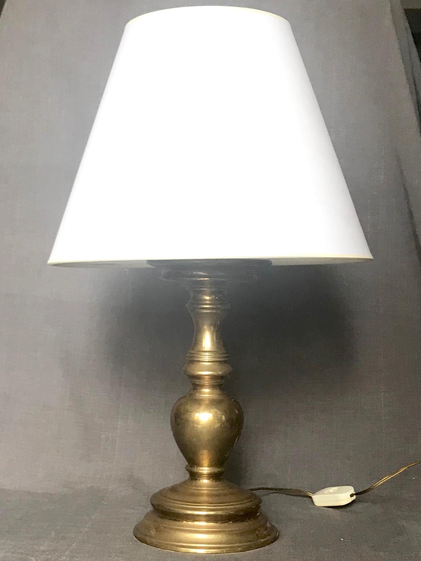 Italian Brass Reading Lamp In Good Condition For Sale In New York, NY