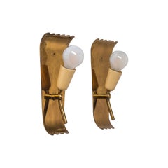 Italian Brass Sconces, circa 1940