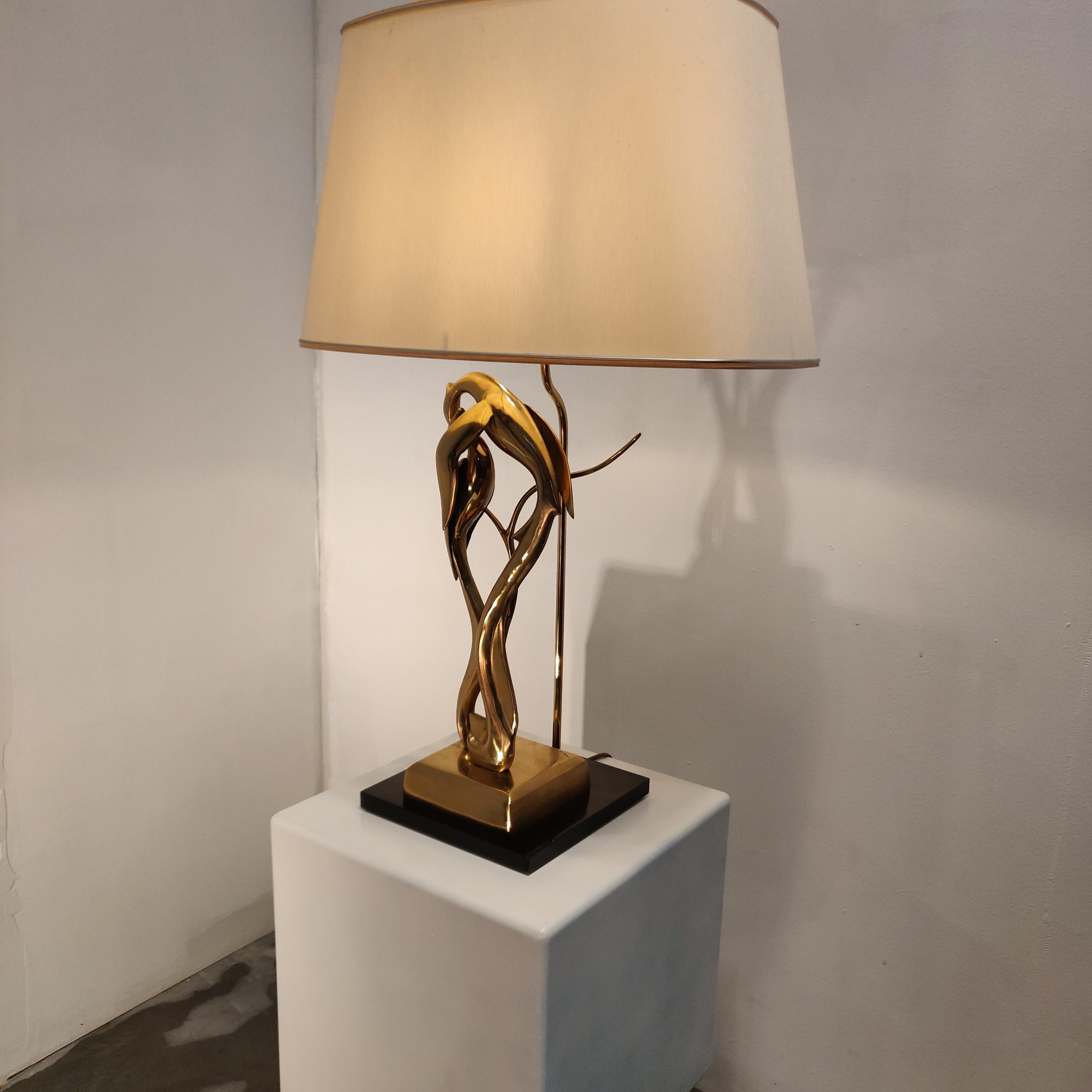 Italian Brass Sculpture Table Lamp by Regina, 1970s 8