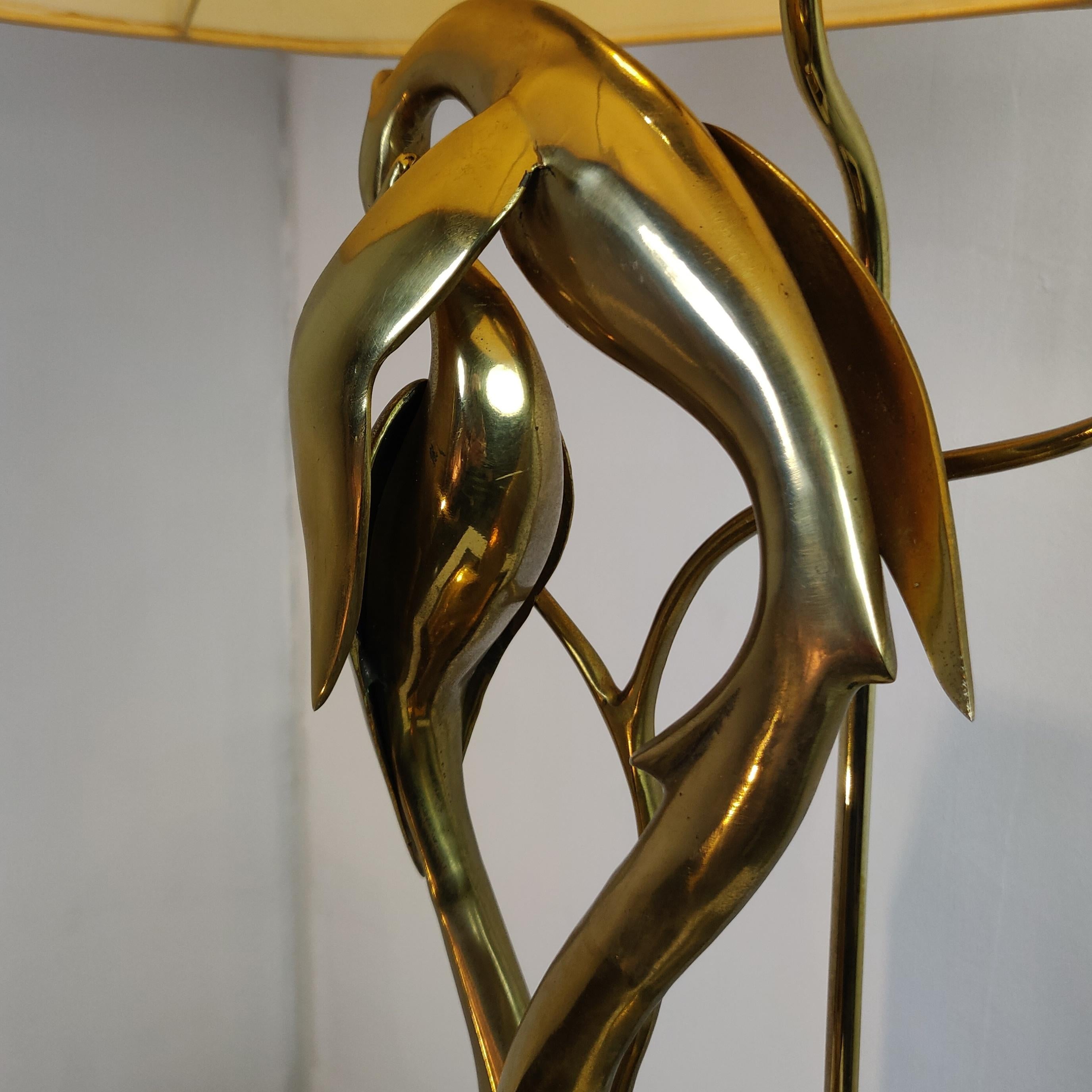 Italian Brass Sculpture Table Lamp by Regina, 1970s 2