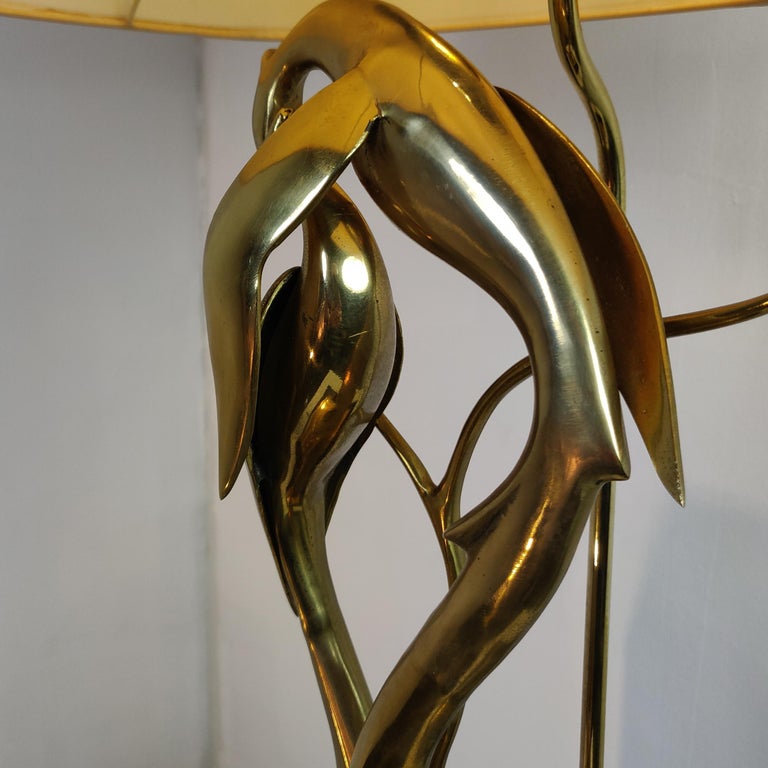 Italian Brass Sculpture Table Lamp by Regina, 1970s For Sale at 1stDibs