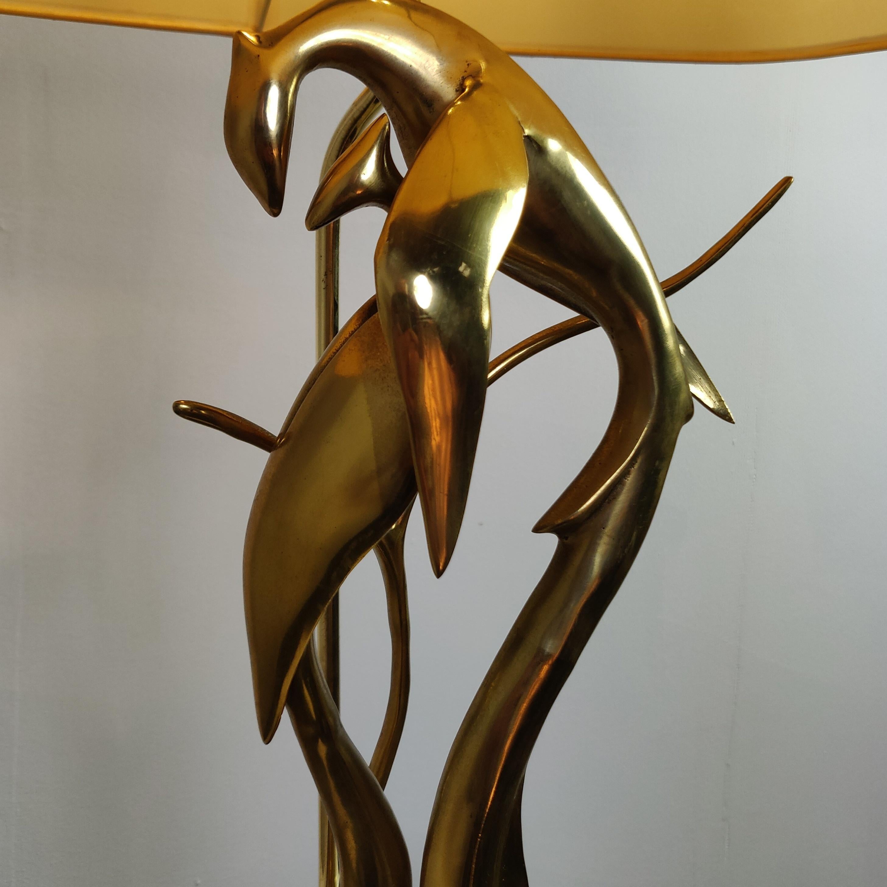 Italian Brass Sculpture Table Lamp by Regina, 1970s 3