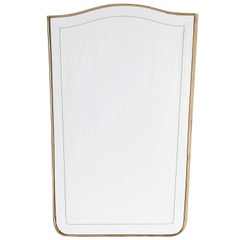 Italian Brass "Shield" Mirror