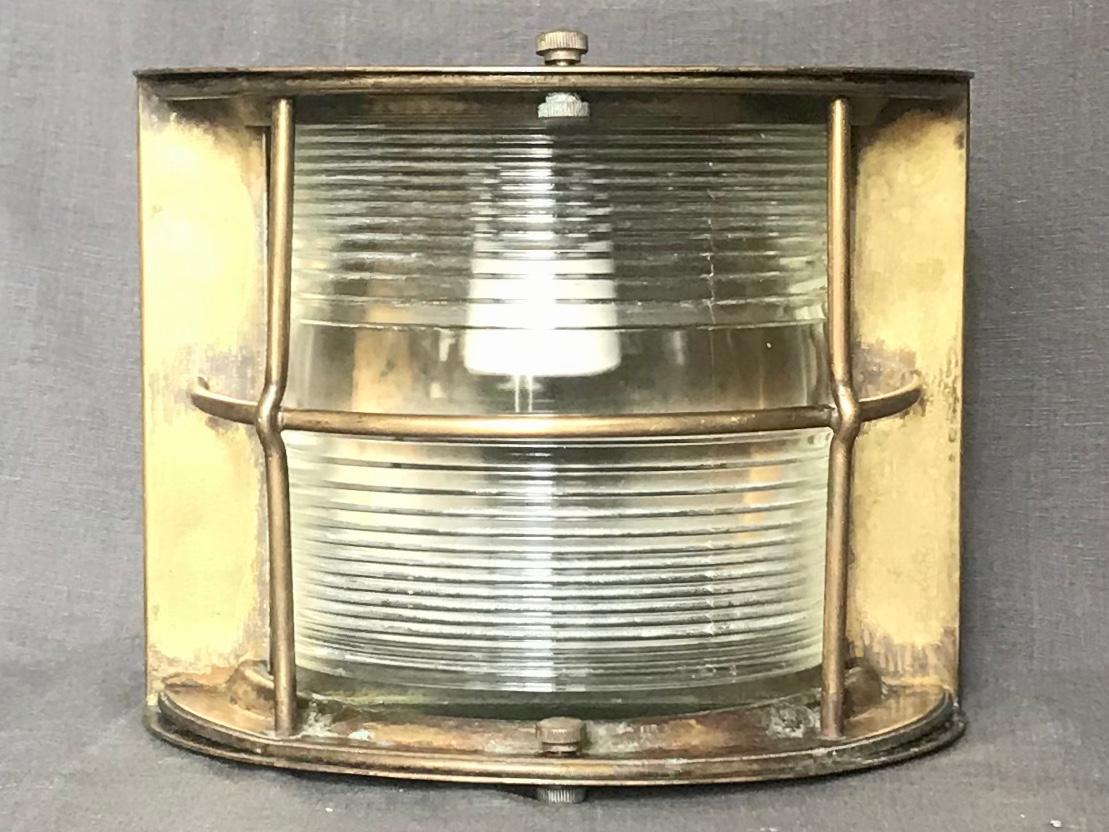 Mid-Century Modern Italian Brass Ship Lamp
