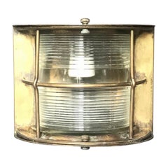 Vintage Italian Brass Ship Lamp