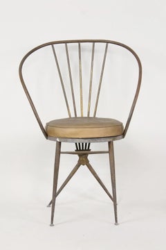 Chaise d'appoint italienne de Gio Ponti mi-siècle moderne