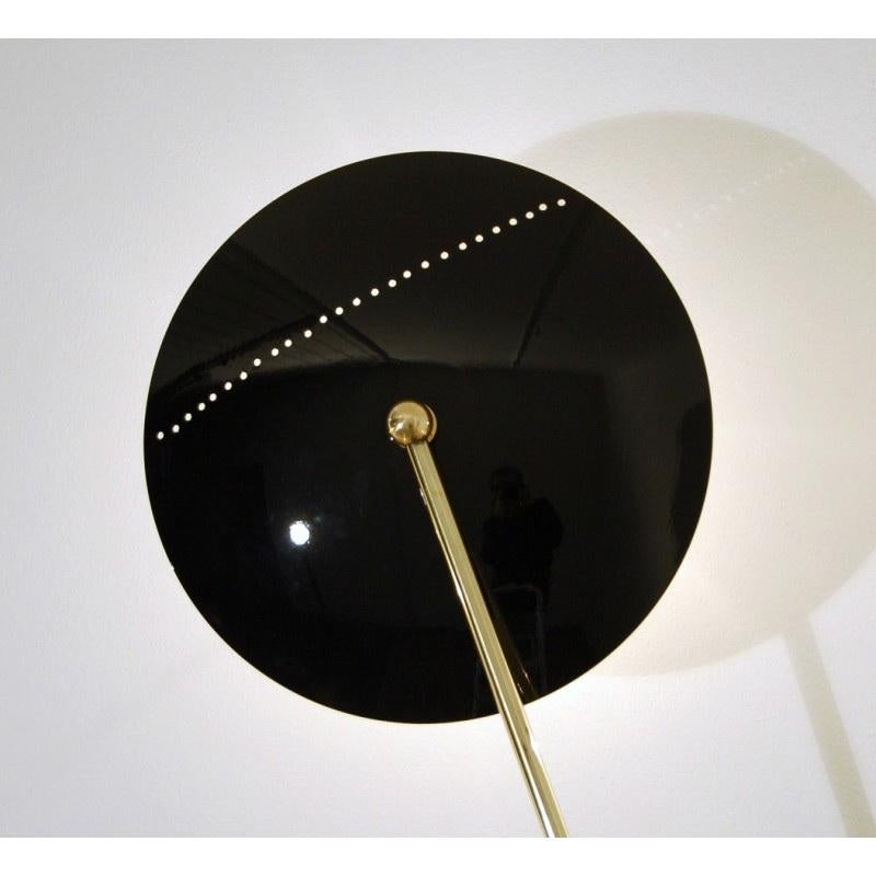 Italian Brass Spider Ceiling or Wall Light in Mid-Century Style For Sale 8