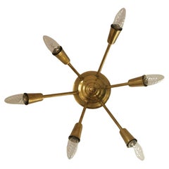 Lámpara colgante Sputnik de latón italiano
