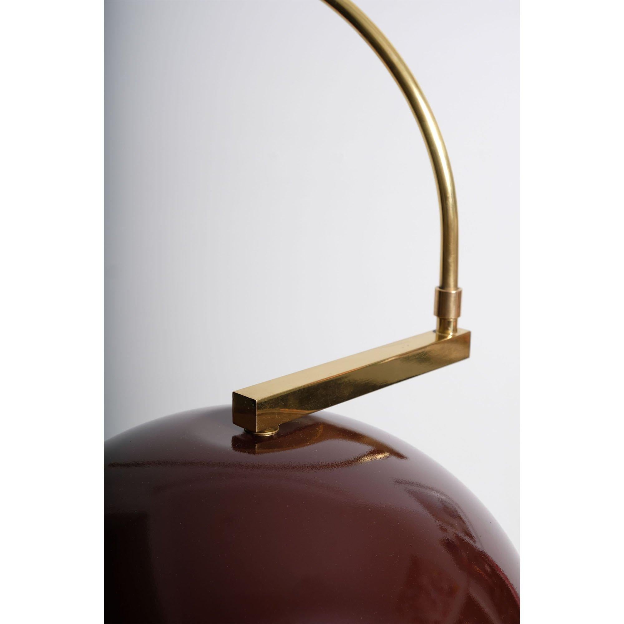Italienische schwenkbare Messing-Lampenlampe, 1970er Jahre im Zustand „Gut“ in Montréal, QC