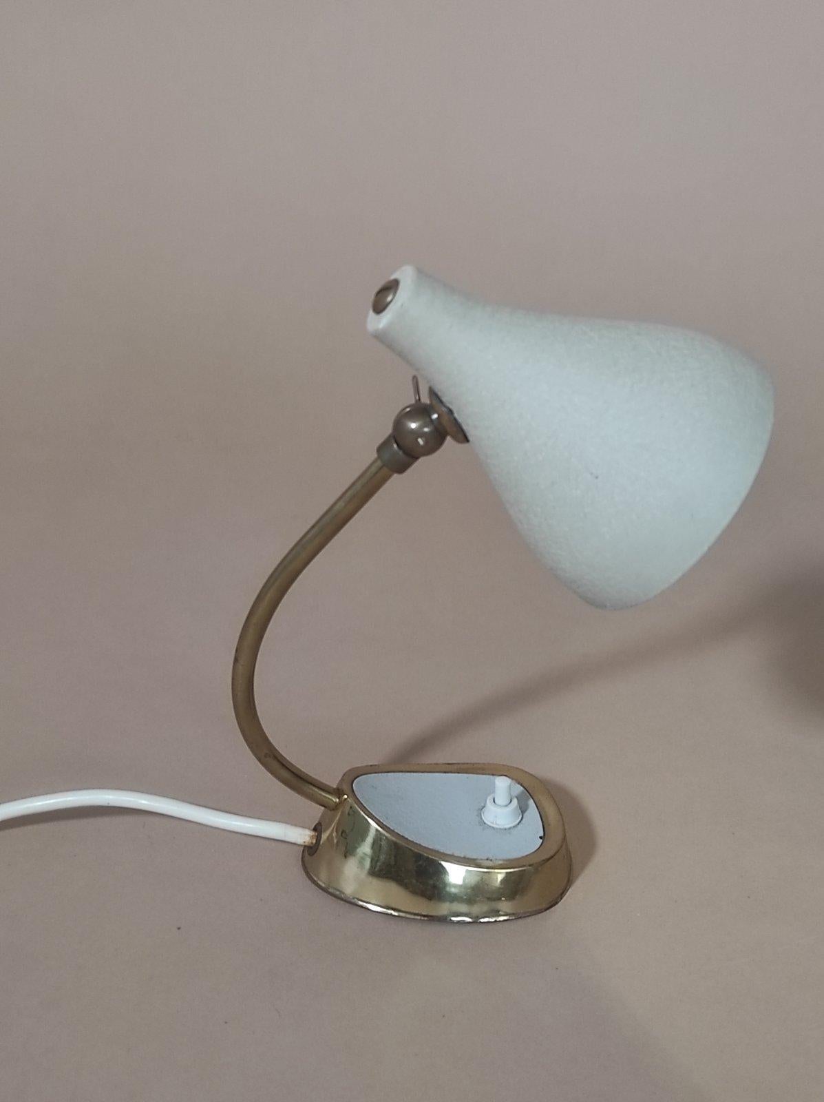 Italian Brass table Lamp 1950s For Sale 2
