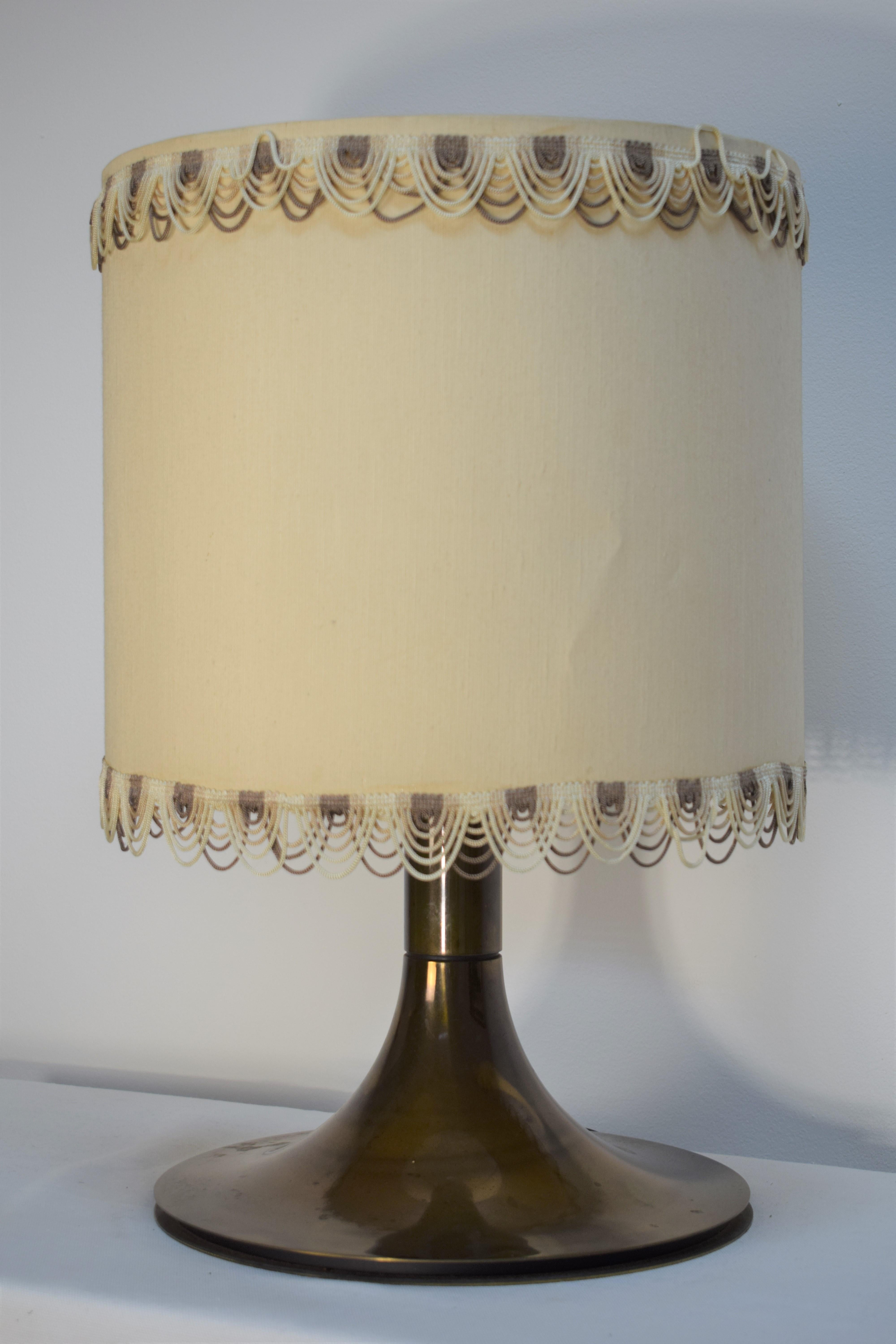 Mid-20th Century Italian Brass Table Lamp, 1960s For Sale