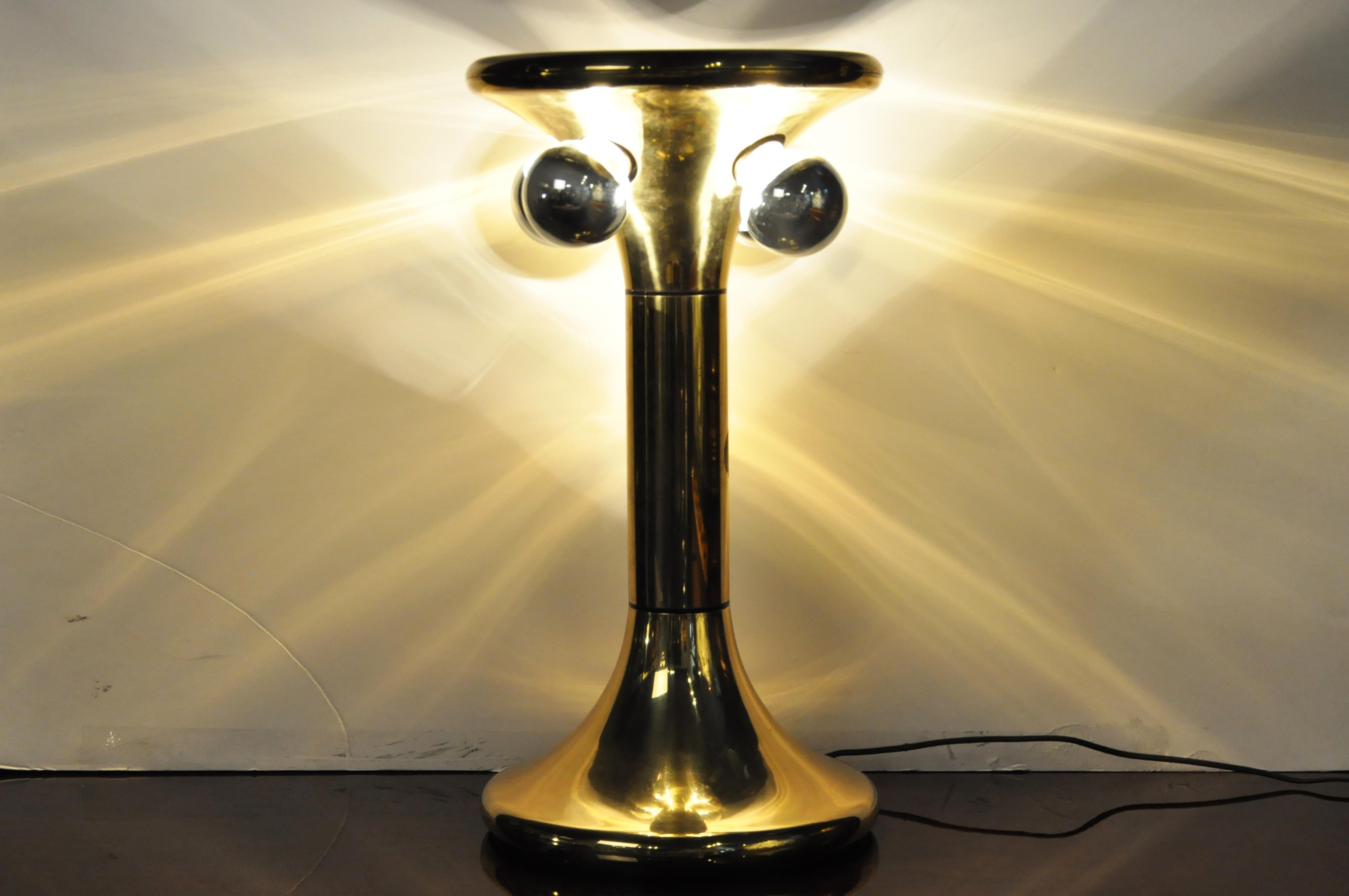 Italian Brass Table Lamp 10