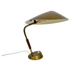 Lampe de bureau italienne en laiton dans le style de Stilnovo, années 1960, Italie