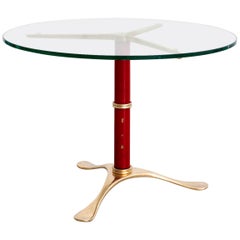 Italian Brass Tripod Table