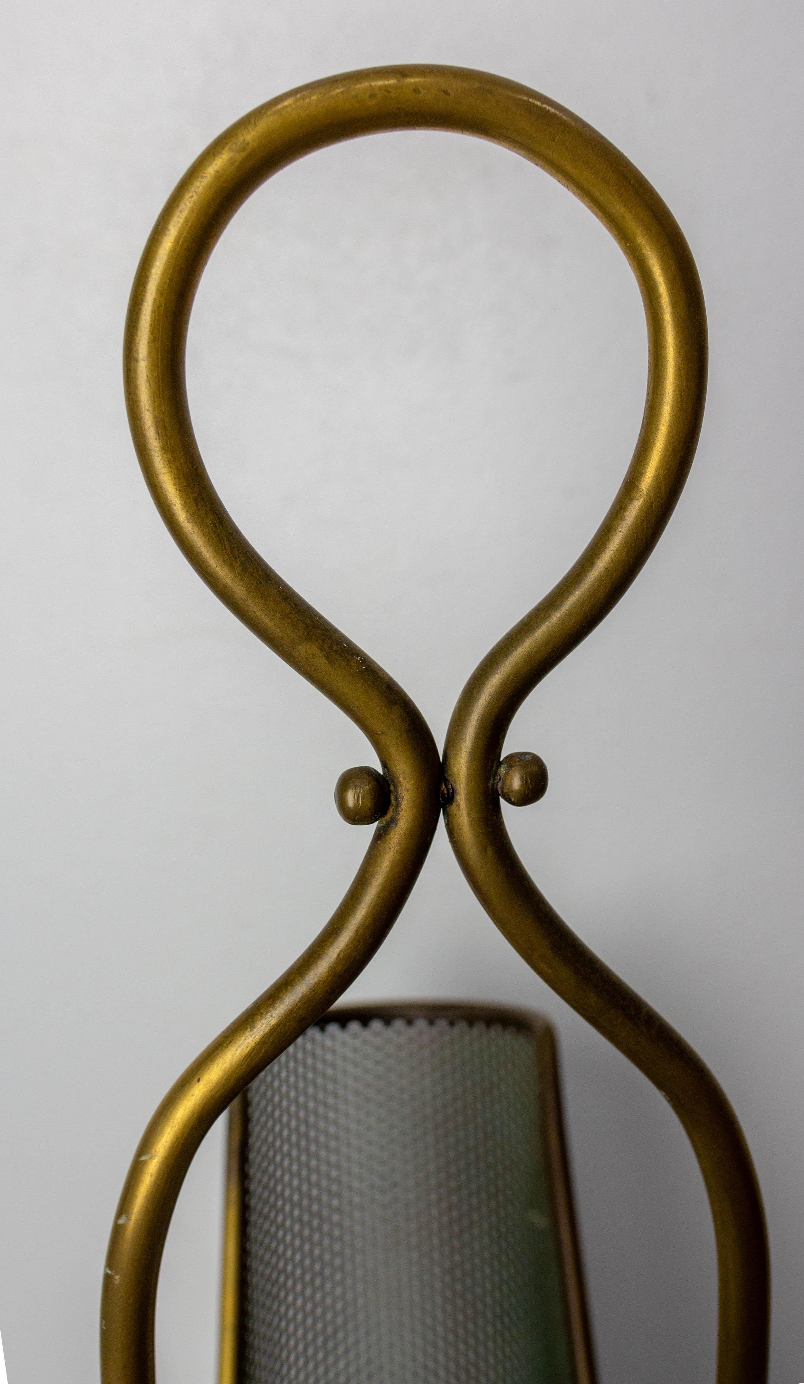 Metà XX secolo Portaombrelli italiano in ottone in stile Matégo, 20° metà del secolo scorso in vendita