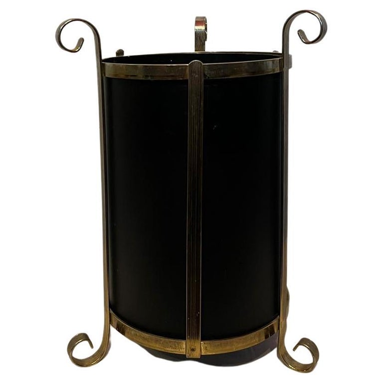 Italian Brass Umbrella Stand, 1960s For Sale at 1stDibs