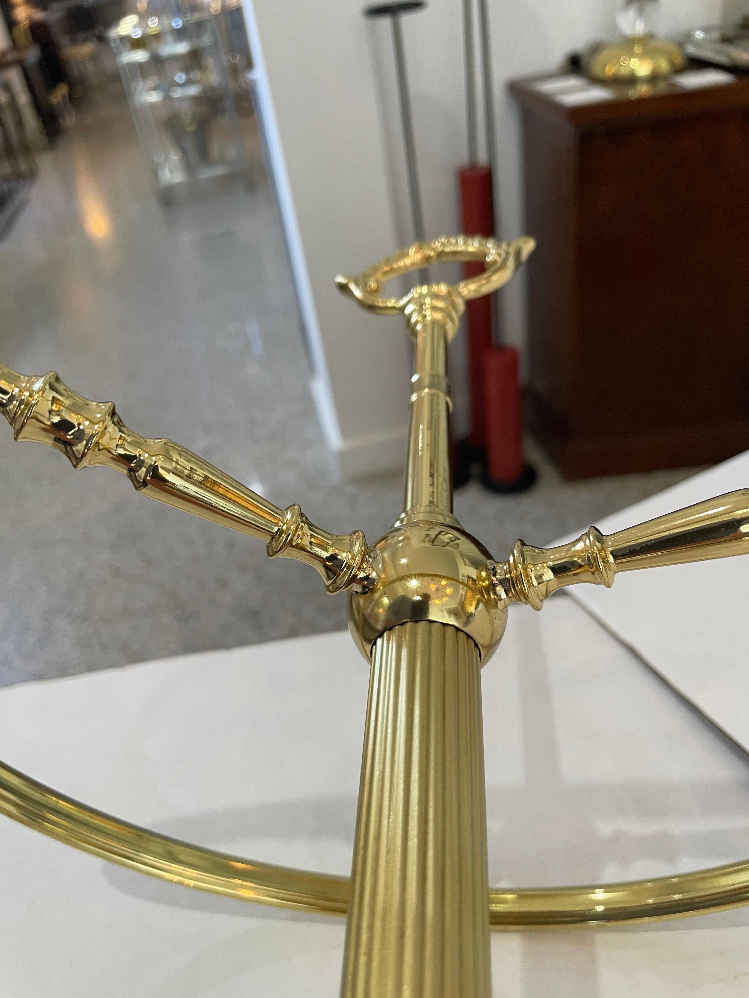 Italian Brass Umbrella Stand by F.III ORNSEIGO For Sale 4