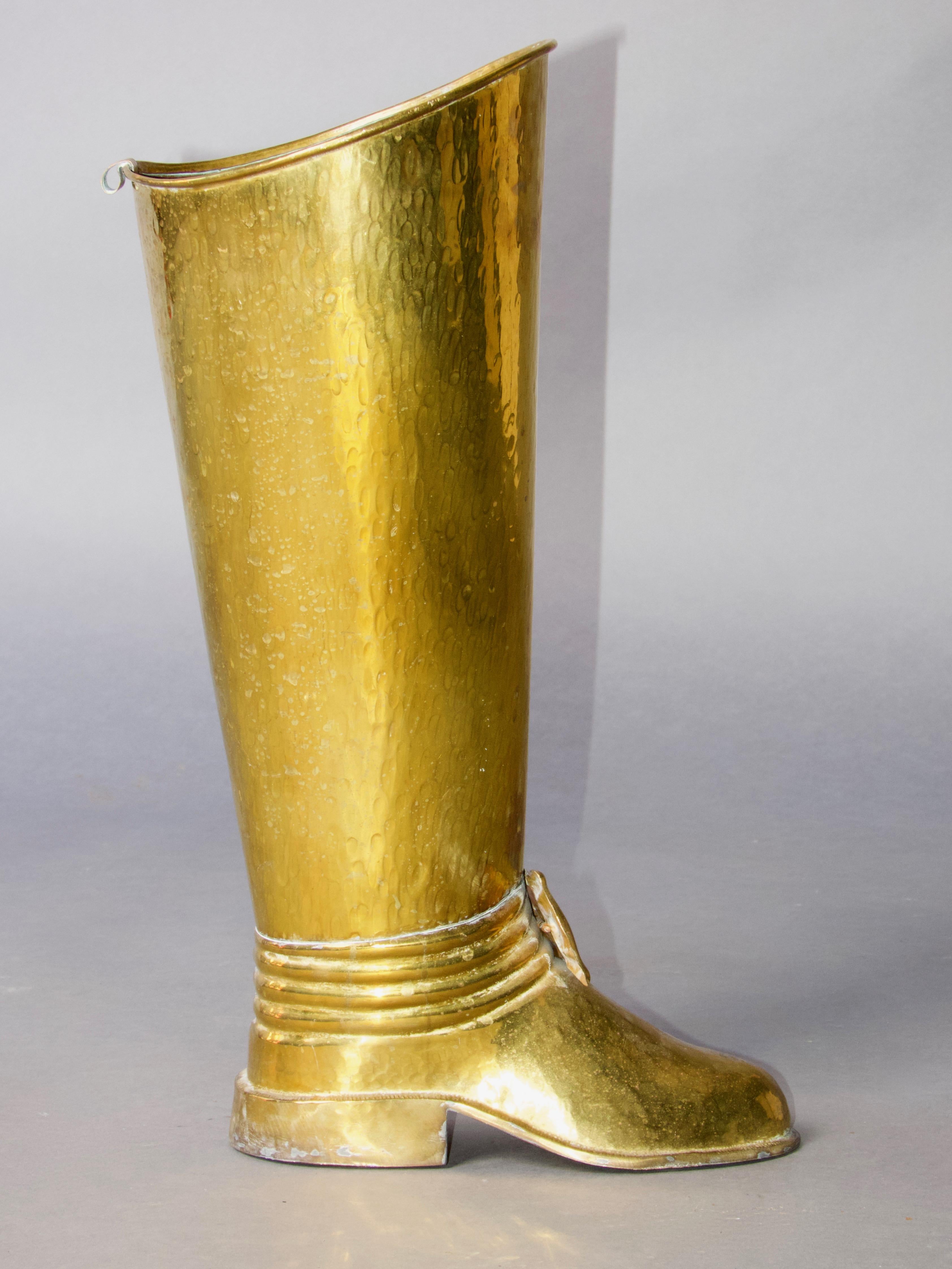 Italian brass umbrella stand 
