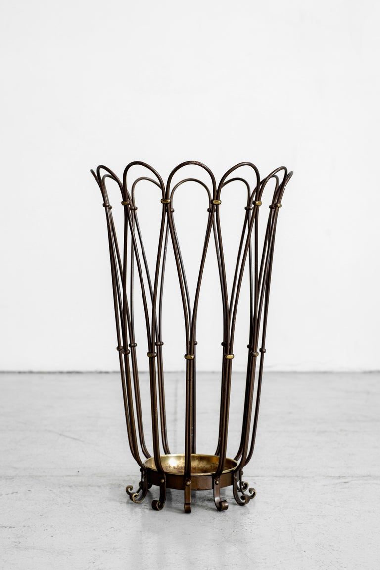 Italian Brass Umbrella Stand at 1stDibs