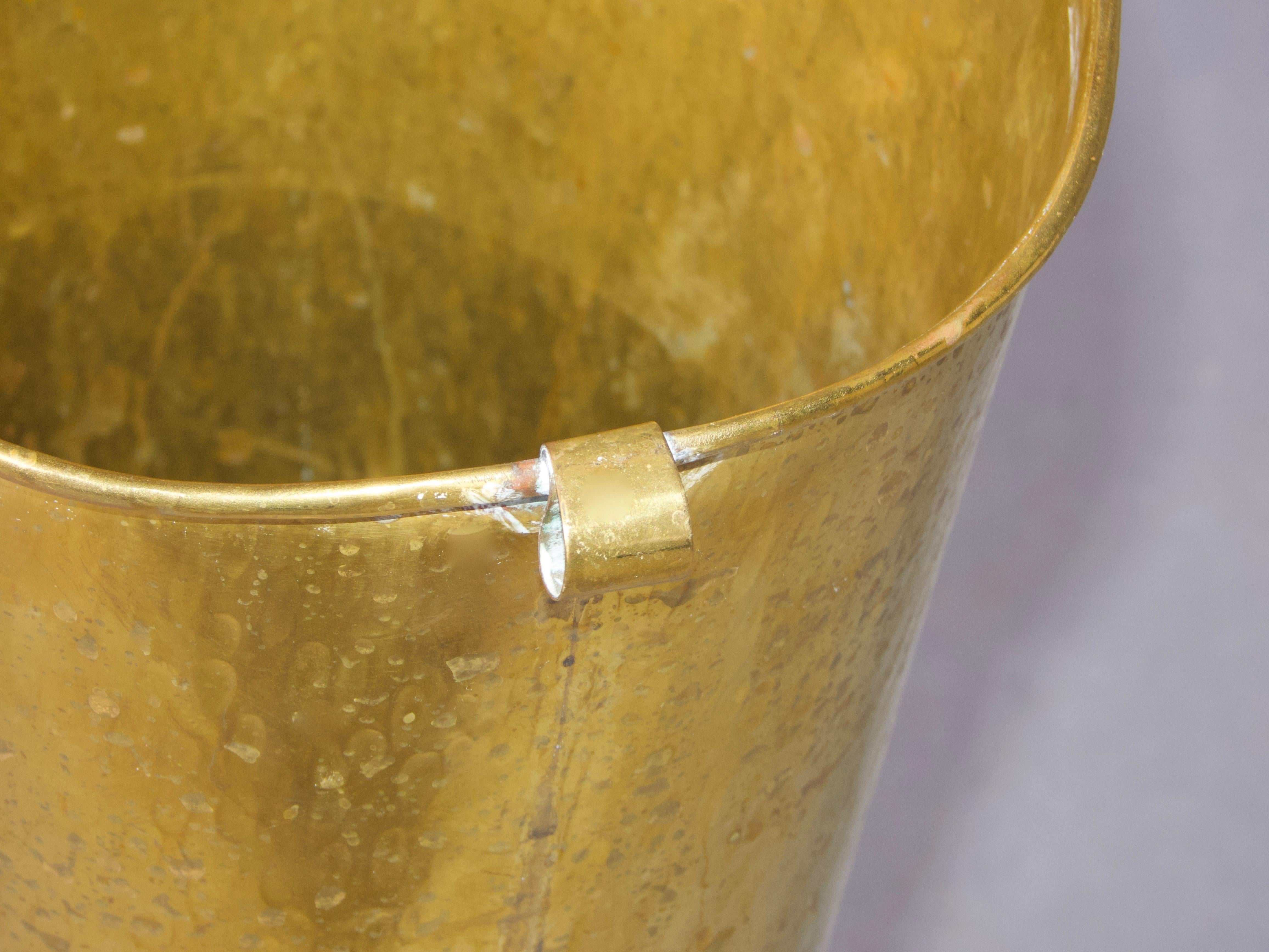 Mid-20th Century Italian brass umbrella stand For Sale