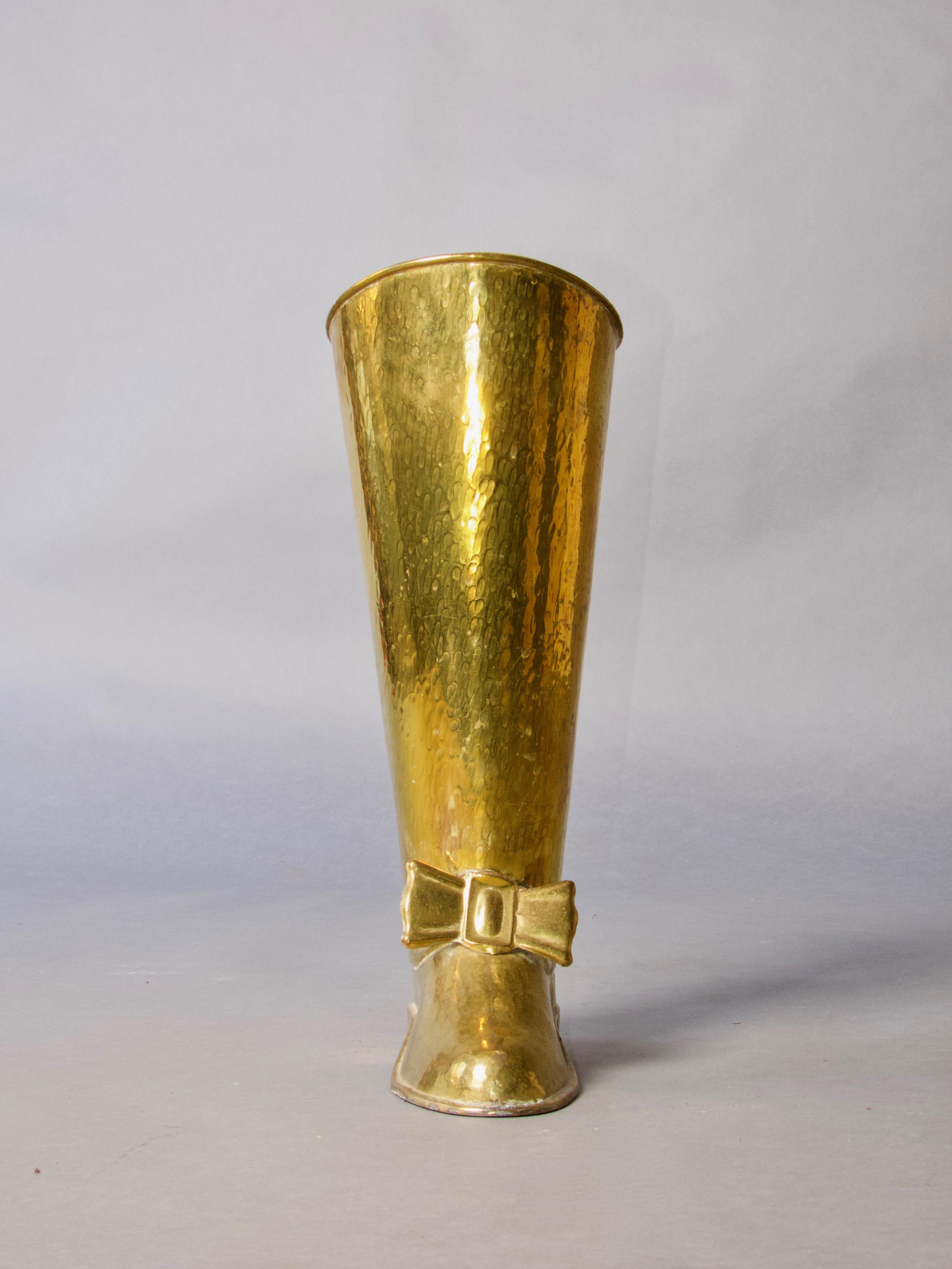 Italian brass umbrella stand For Sale 1