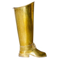 Italian brass umbrella stand
