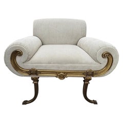 Italian Brass Vanity Chair