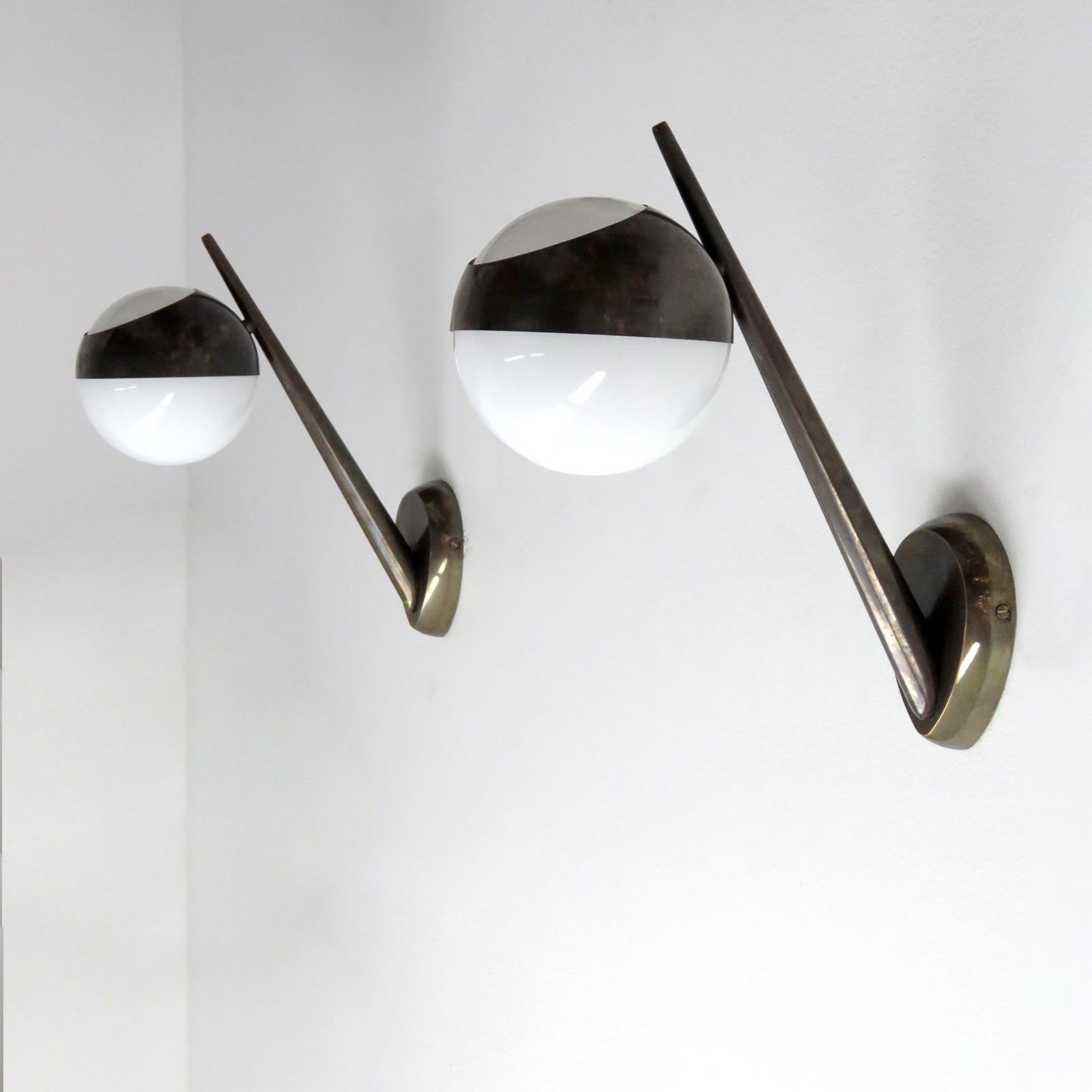 Contemporary Italian Brass Wall Lights For Sale