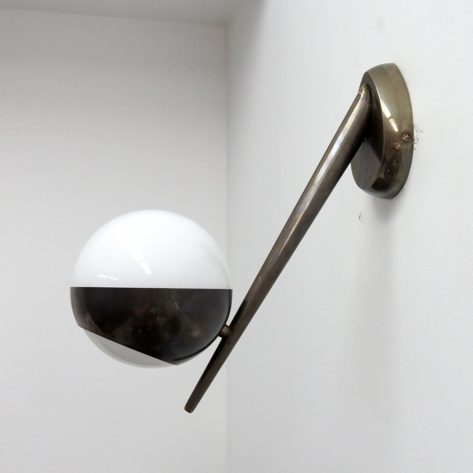 XXI secolo e contemporaneo Lampade da parete in ottone italiano in vendita