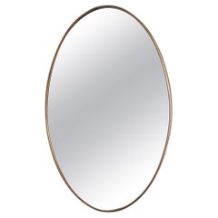 Miroir mural en laiton italien