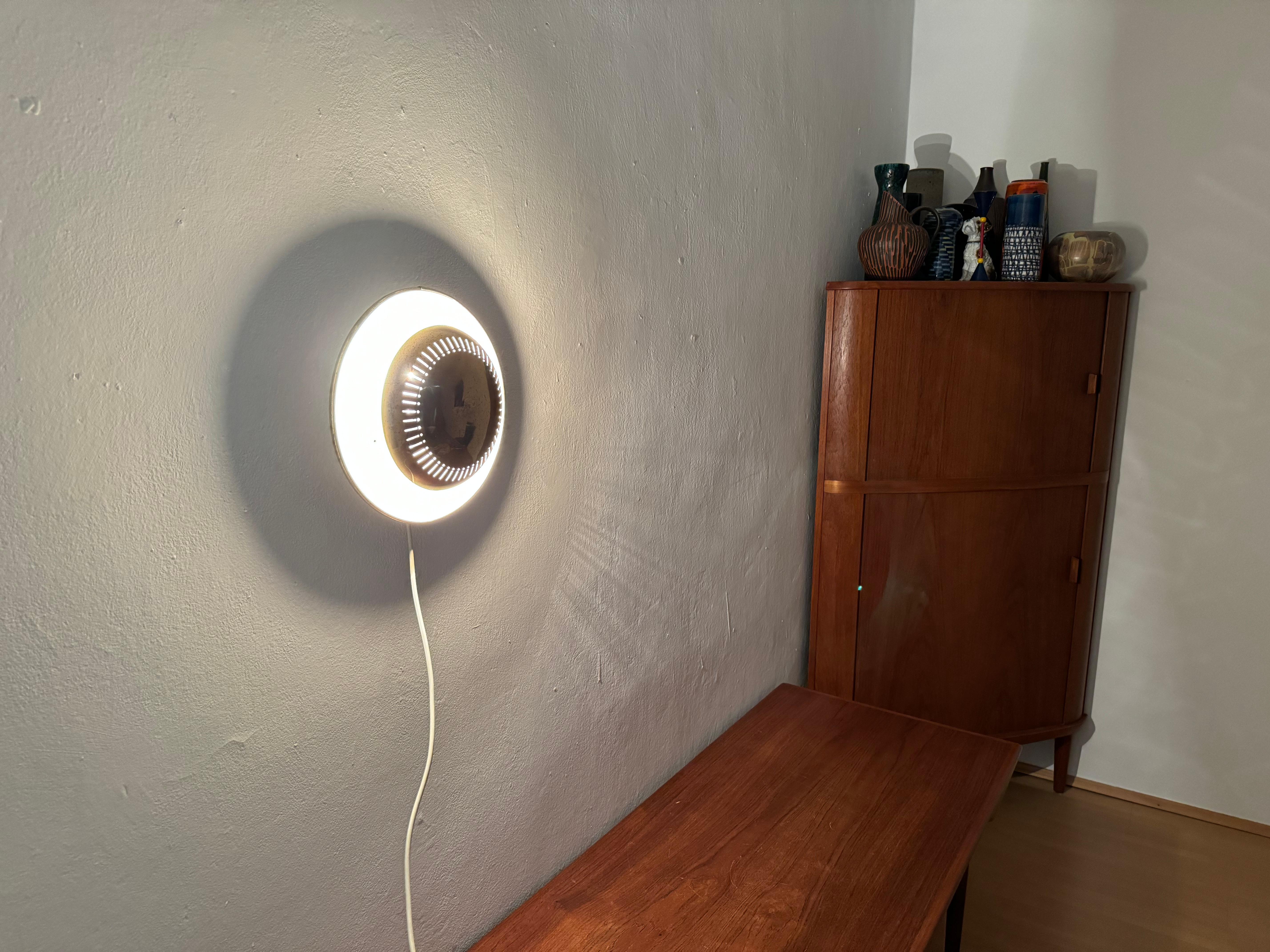 Italian Brass Wall or Flush Lamp For Sale 4