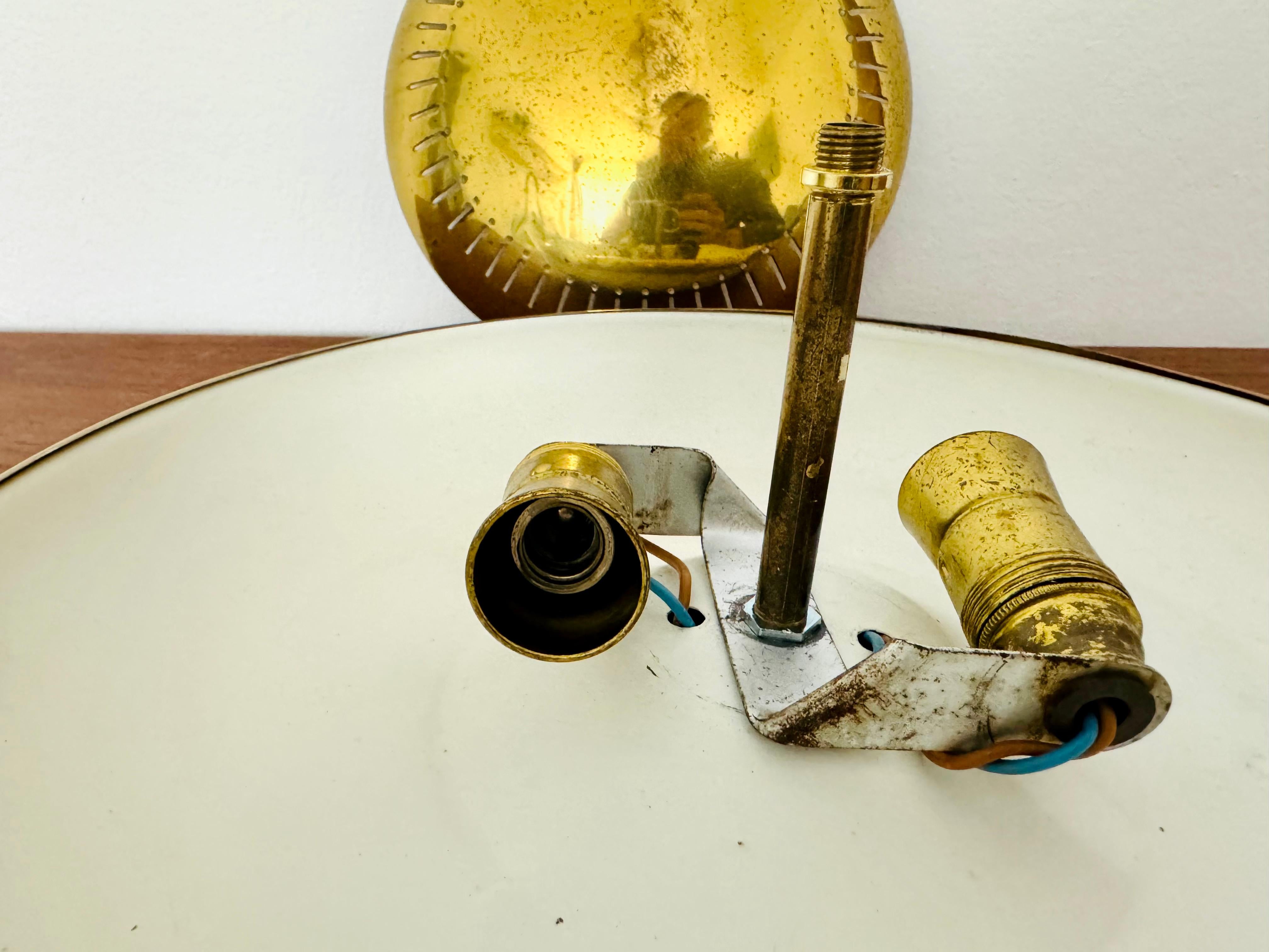 Italian Brass Wall or Flush Lamp For Sale 8
