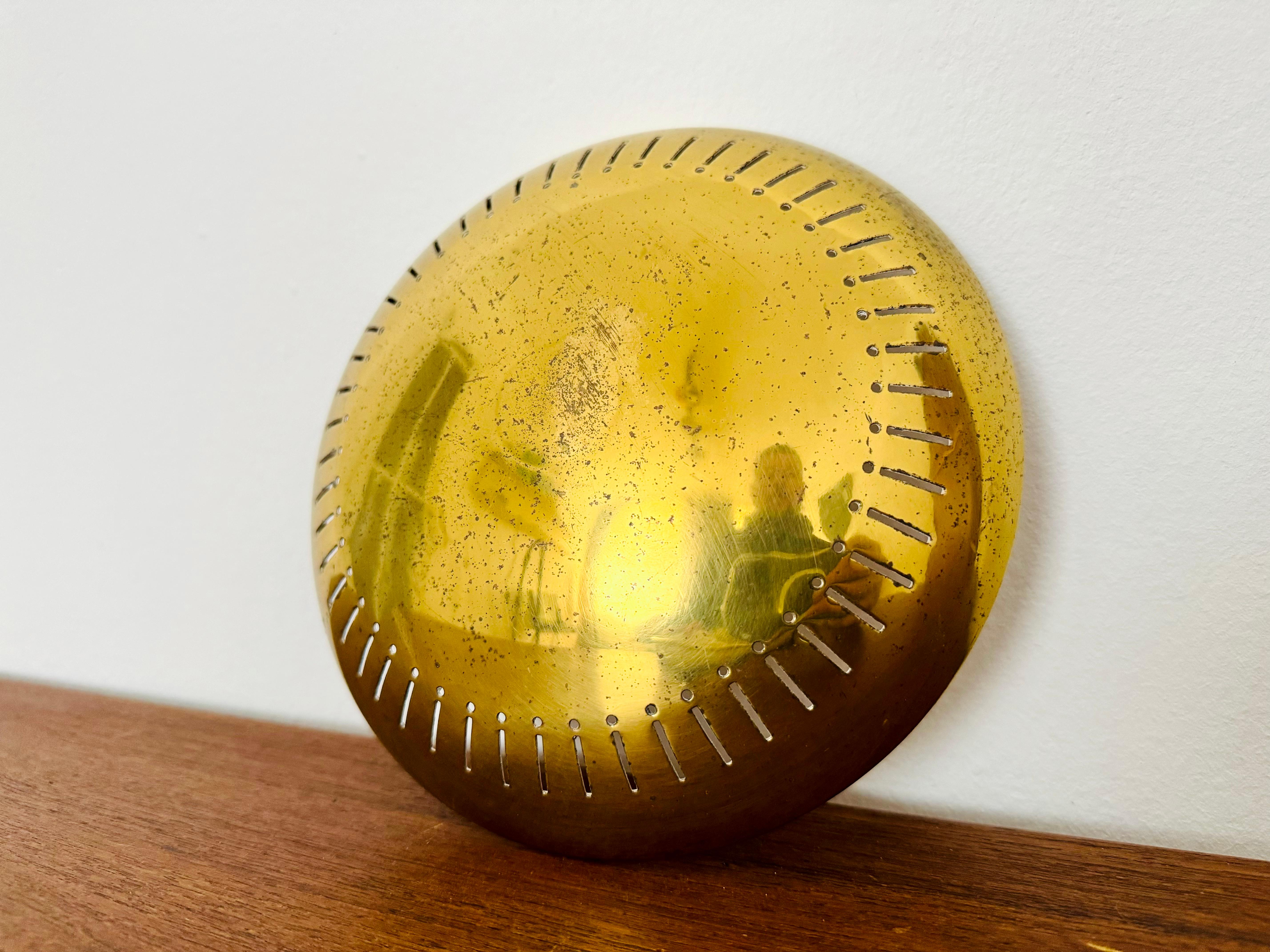 Italian Brass Wall or Flush Lamp For Sale 10