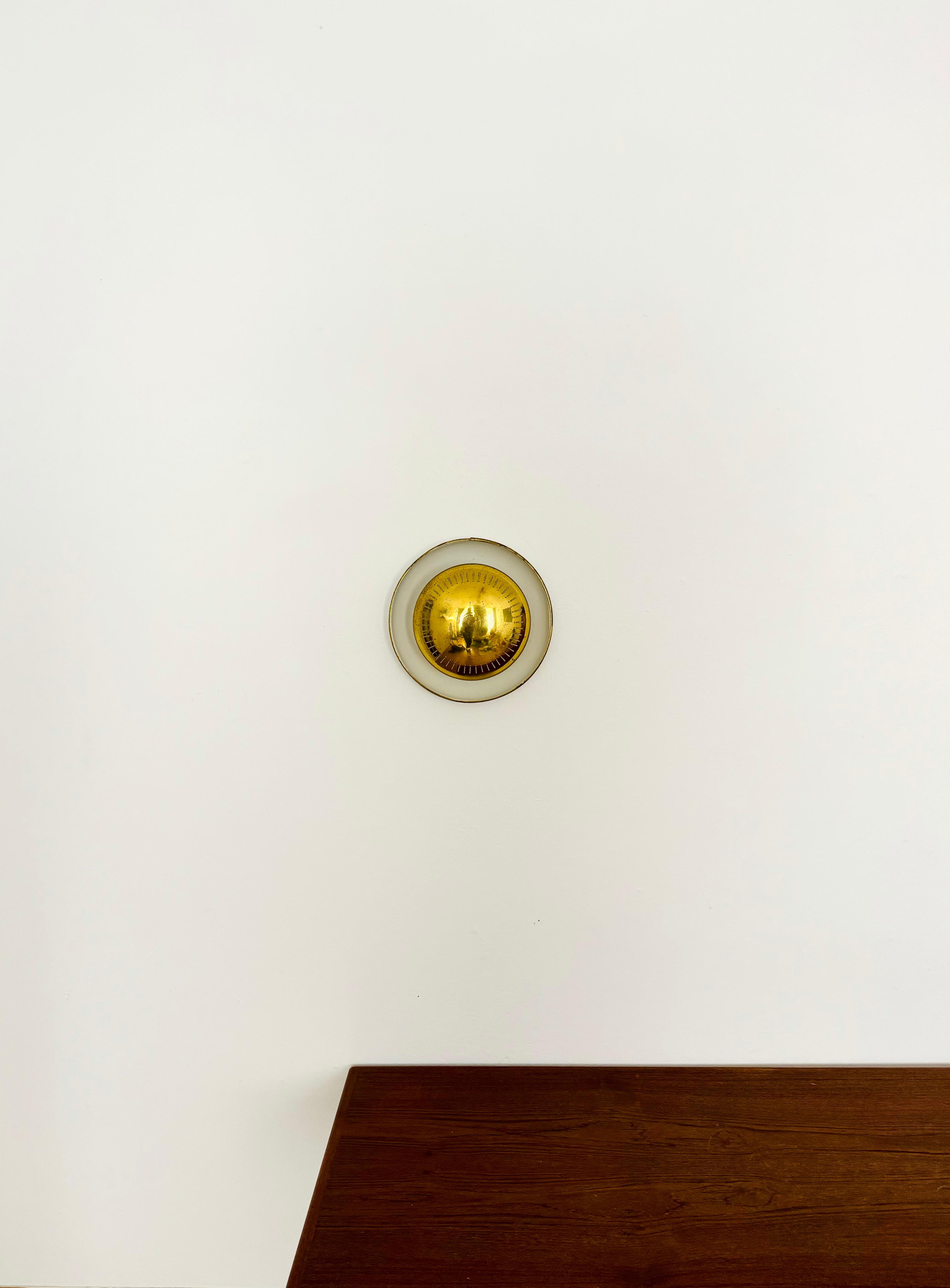 Mid-20th Century Italian Brass Wall or Flush Lamp For Sale